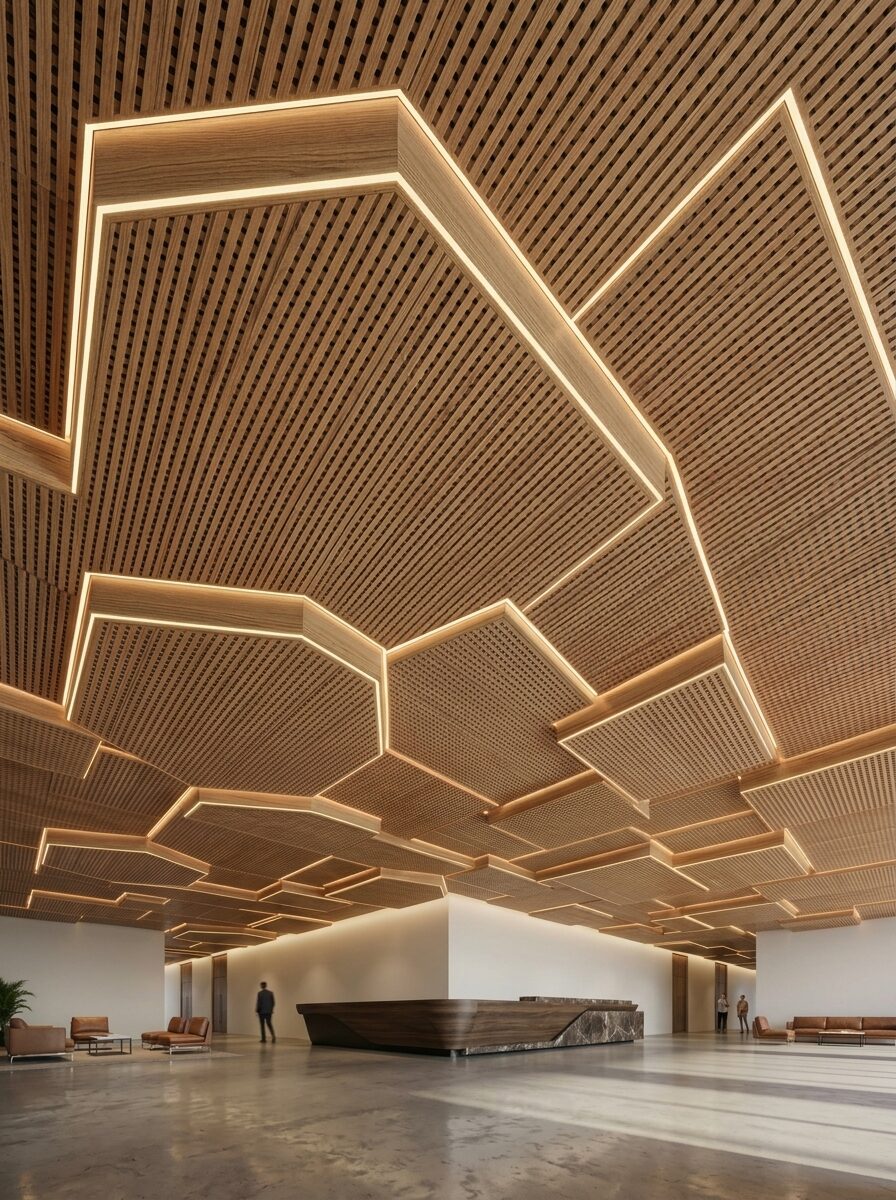 Cielo raso en madera
