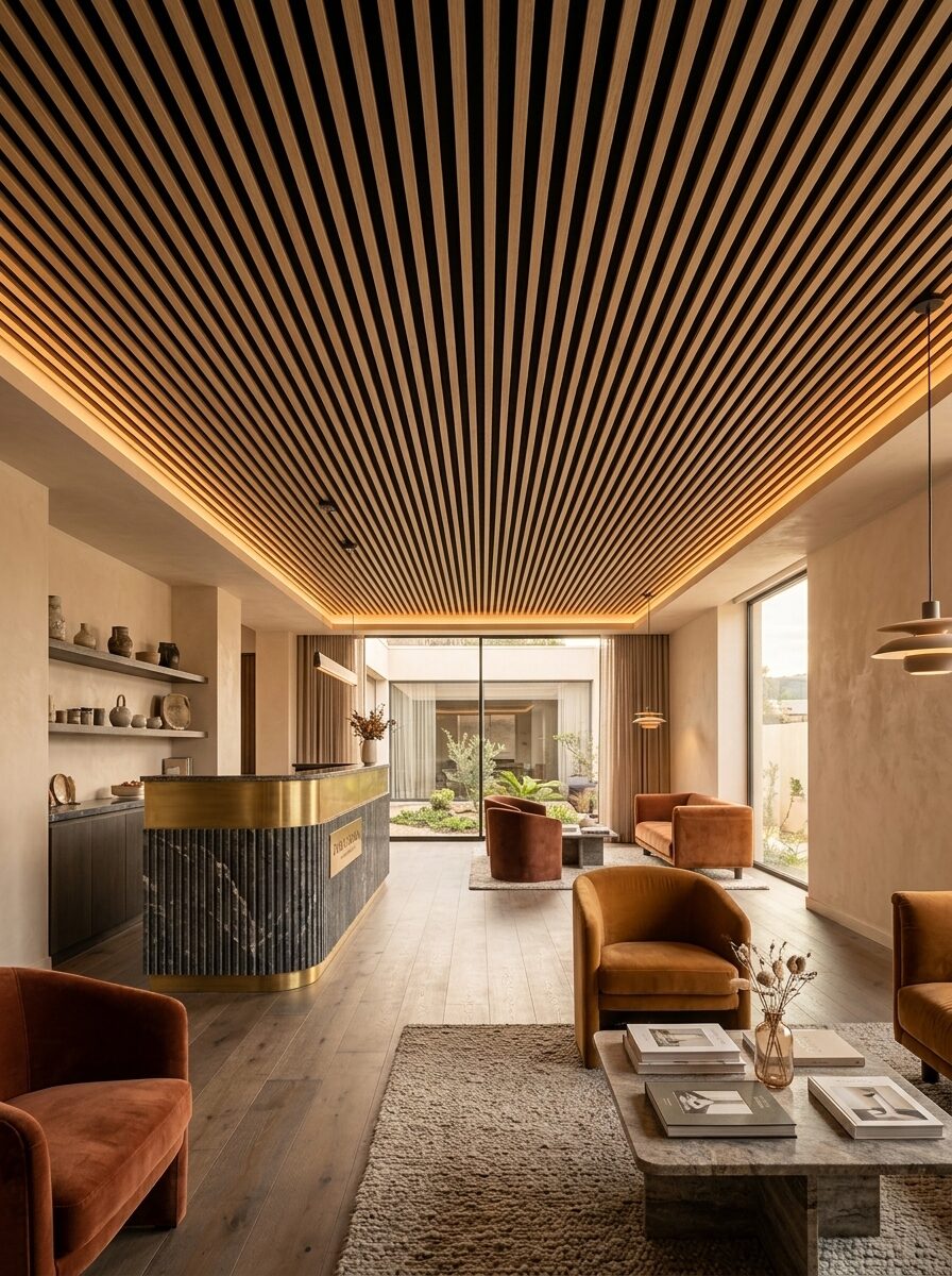 Cielo raso en madera